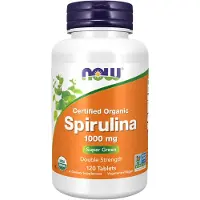 Now Luomu Spirulina, 1000 mg - 120 tablettia