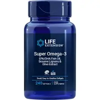 Life Extension Super Omega-3 EPA/DHA - 240 kapselia oliivi- ja seesaminsiemenöljyllä
