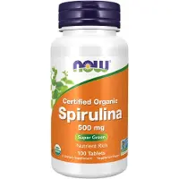 NOW,NOW Foods,NOW,NOW Foods Spirulina Luomu, 500 milligrammaa - 100 tablettia