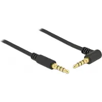 DeLOCK 85607, 3.5mm, Uros, 3.5mm, Uros, 0,5 m, Musta