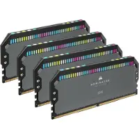 Corsair 64GB (4 x 16GB) Dominator Platinum RGB, DDR5 5600MHz, CL36, 1.25V, harmaa/musta