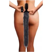 Tailz Vibrating Anal Plug With Fox Tail