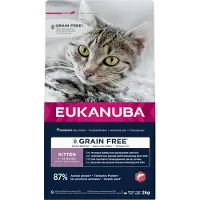 Eukanuba 3x2kg Kitten Grain Free lohi kissan kuivaruoka