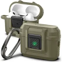 Spigen Lock Fit Airpods Pro 1/2 vuosikerta khaki ACS05911 ACS05911