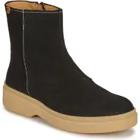 El naturalista for woman. 259011101005_001 Leather ankle boots N5901 Silk Suede Black / Arpea (41), Flat, 1 to 3 cm, Zip, Casual