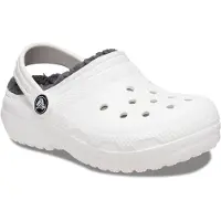 Crocs Classic Vuorelliset Pistokkaat, White/Grey, 29-30