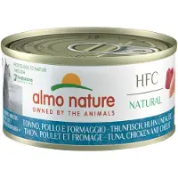 Almo nature 6x70g HFC Natural tonnikala, kana & juusto kissanruoka
