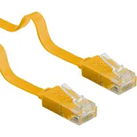 Goobay LAN UTP CAT 6 Flat - Keltainen - 3m