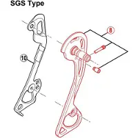 Shimano Ulkopuolinen levy M781 SGS takavaihtajalle