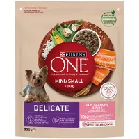 Purina One 5x800g Mini Delicate lohi & riisi koiran kuivaruoka