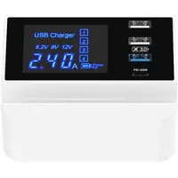 Mtp Products Win How Solution YC-CDA26D Pikalatausasema - 3 x USB, USB-C - Valkoinen