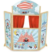 Vilac Puppet Theatre - Circus By Michelle Carlslund - Multi/patterned - ONE SIZE