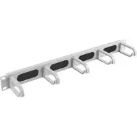 Lanberg AK-1203-S, Kaapelin hallintapaneeli, Metalli, Muovi, Harmaa, 310 g