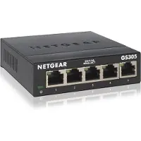 Netgear GS305, Hallitsematon, L2, Gigabit Ethernet (10/100/1000), Seinäkiinnitteinen