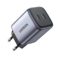 UGREEN Nexode Mini 45W Dual USB-C PD Wall Charger - Musta Verkkovirtalaturit