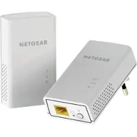 Netgear Powerline PLW1000 - Powerline-sovitinsarja 1GbE, HomePlug AV (HPAV) 2.0, IEEE 1901 Dual Band - seinäpistokkeeseen liitettävissä - P...