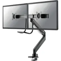 NeoMounts 10-32" x2 Select Monitor Desk Mount, näyttövarsi pöydälle kahdelle näytölle, musta