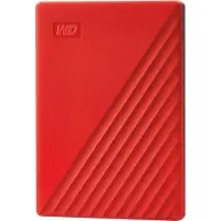Western Digital 2TB My Passport, ulkoinen 2.5" kiintolevy, USB 3.0, punainen/musta