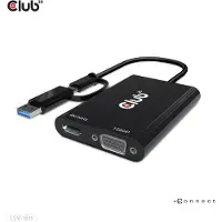 Club 3D USB GEN1 TYPE-C/-A TO DUAL HDMI (CAC-1611)
