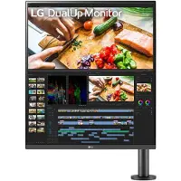LG 27,6" 28MQ780-B, DualUp SDQHD-monitori, musta