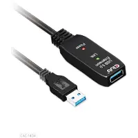 Club 3D 3.2 Gen1 USB-A -jatkokaapeli, aktiivinen, uros-naaras, 5m, musta