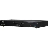 Aten – 4-Port True 4K HDMI Dual-View KVM Switch with Audio & USB 3.0 Hub (CS1844-AT-G)