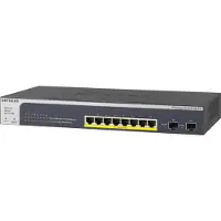 Netgear GS510TPP Hallittu L2/L3/L4 Gigabit Ethernet (10/100/1000) Power over Ethernet -tuki Musta (GS510TPP-100EUS)