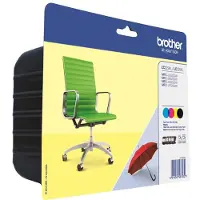 Brother Mustepatruuna MultiPack Bk,C,M,Y Blister met security