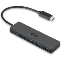 I-Tec Advance C31HUB404, USB 3.2 Gen 2 (3.1 Gen 2) Type-C, USB 3.2 Gen 1 (3.1 Gen 1) Type-A, 5000 Mbit/s, Musta, 0,2 m, Apple MacBook 2015, Chromebook