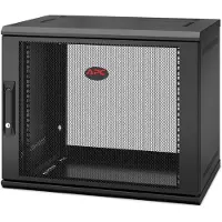 Schneider Electric NetShelter WX 9U Single Hinged, seinäkiinnitettävä 19" kaappi, musta