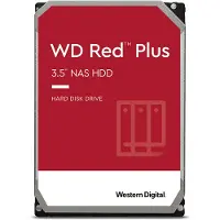 Western Digital 12TB WD Red Plus NAS HDD, sisäinen 3.5" kiintolevy, SATA III, 7200rpm, 256MB