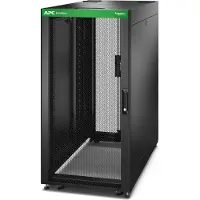 Schneider Electric Easy Rack 600mm/24U/1000mm with Roof Side panel castors feet and 4 Brackets No Bottom black