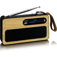 Lenco PDR-040 -kannettava FM-radio, ruskea/musta