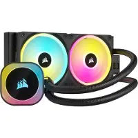 Corsair H100I Processor Liquid Ñooling kit 12 cm Musta
