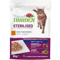 NATURAL TRAINER 24x85g tonnikala Adult Steriloitu märkäruoka kissoille
