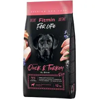 Fitmin 2x12kg Dog For Life Ankka & Kalkkuna