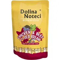 Dolina Noteci 10x85g, Superfood, kanaa ja naudanlihaa doradon kanssa, kissan märkäruoka