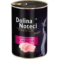 Dolina Noteci 12x400g, Premium, Junior, runsaasti kalkkunaa, kissan märkäruokaa