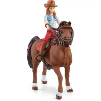 Schleich Horse Box Hannah & Cayennen kanssa