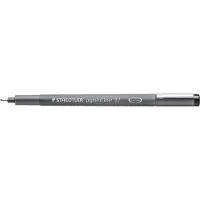 Staedtler Pigment liner Fineliner 0.7mm, Musta, 0,7 mm (308 07-9)