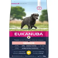 Eukanuba 2x3kg Premium Nutrition Senior Large & Giant Breed kana koiran kuivaruoka