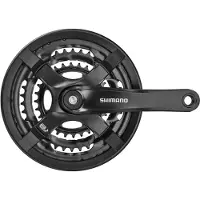 Shimano FC-TY501 kampisarja, 175 mm 48/38/28T, 6-8v, ketjusuojalla