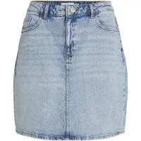 Vila Vikaja Hw Jaf Denim Skirt- Noos - Blue - 36
