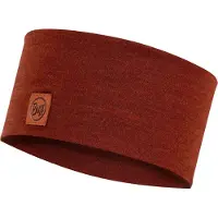 Buff Merino Wide Headband - Brown - ONE SIZE