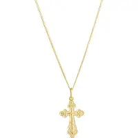 Top Gold hopeinen ortodoksi risti kullattu 5256771500
