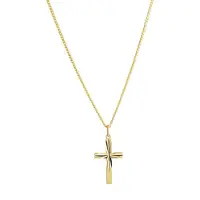 Top Gold kullattu hopeinen ristiriipus timanttileikkauksella 52 5089 1500