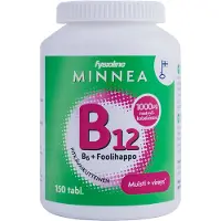 Minnea B12+B6+Foolihappo 150 tabl