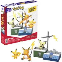 Mega Pokémon Building Toy Kit Pikachu Set With 3 Action Figures (159 Pieces) For Kids - Multi/patterned - ONE SIZE