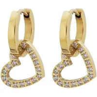 Edblad Eternal Heart Earrings Gold -korvakorut
