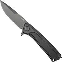 Acta Non Verba ANV Knives Z100 BB Sleipner Black DLC GRN Linerlock Z100-052, pocket knife